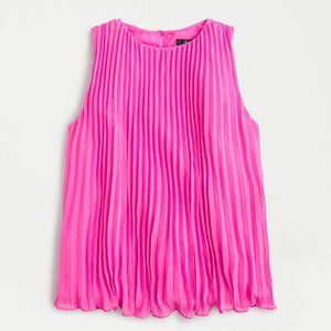 J. Crew NWT Sleeveless Pleated Georgette Blouse
